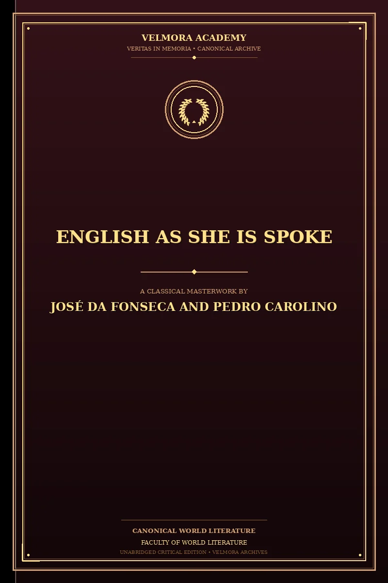 Cover of English as She Is Spoke