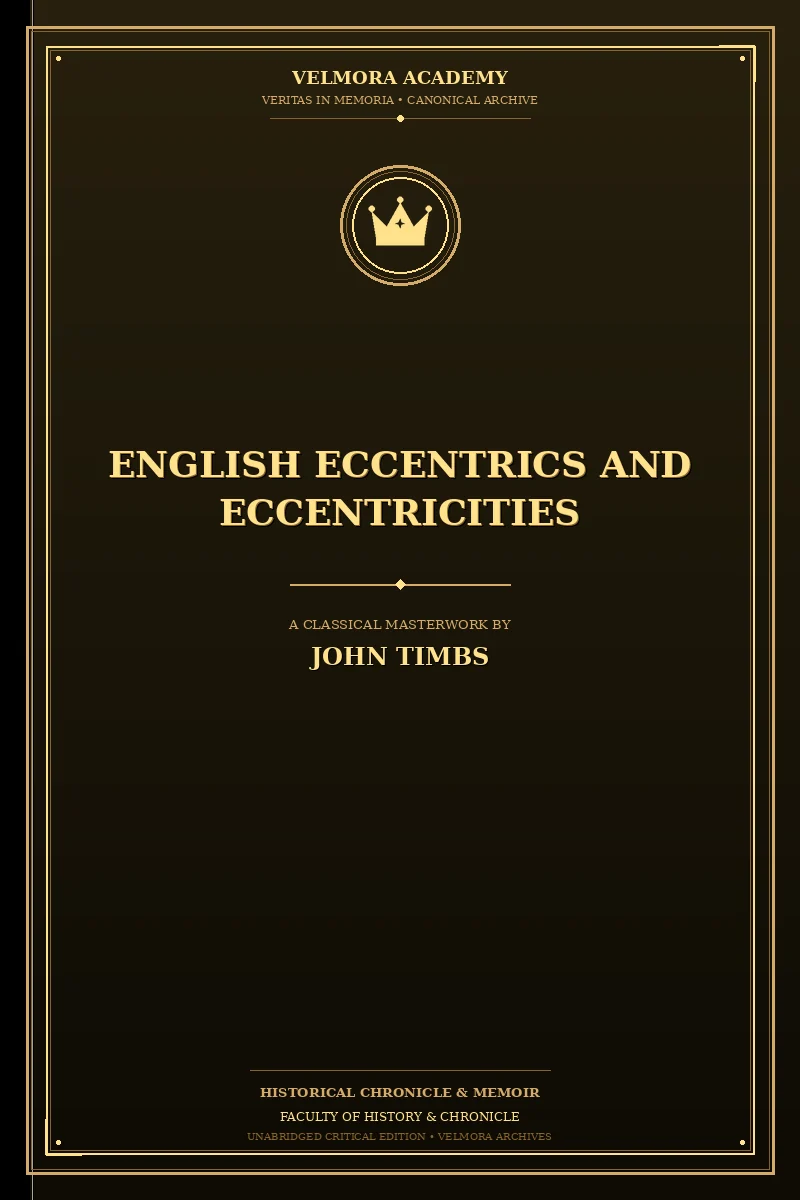 Cover of English Eccentrics and Eccentricities
