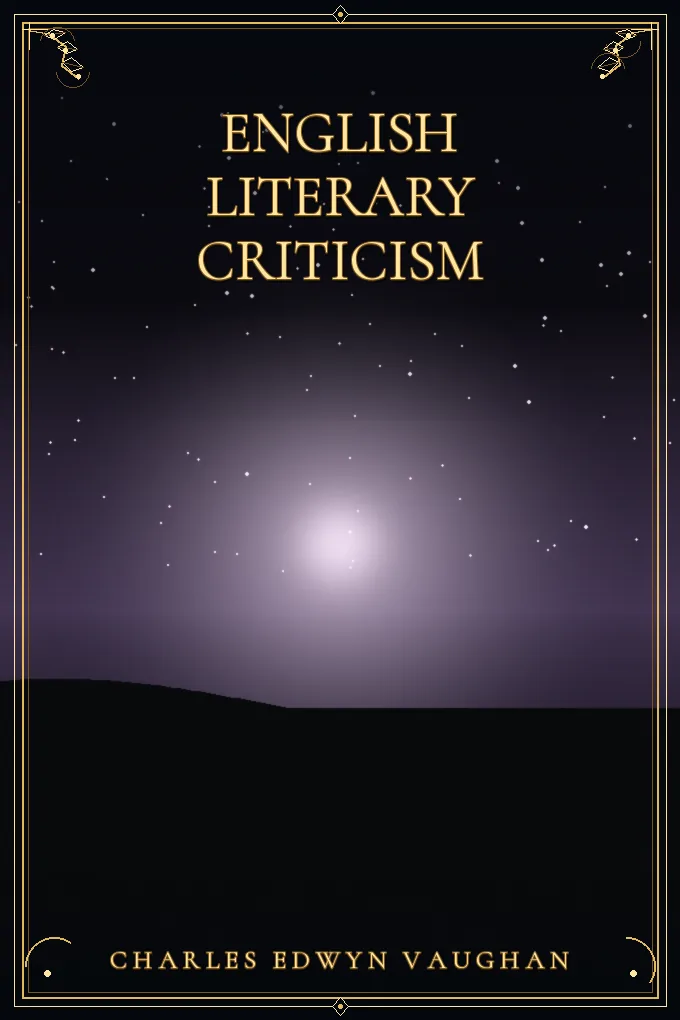 Cover of English literary criticism