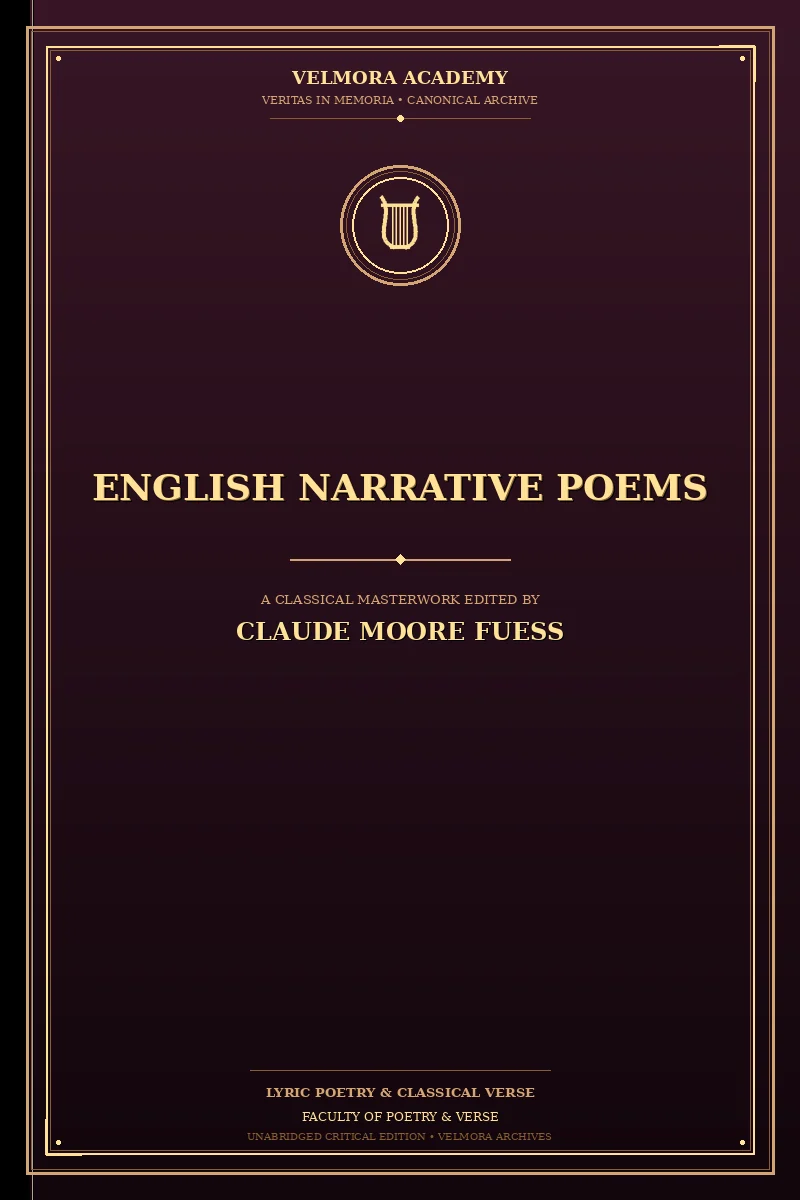 Cover of English Narrative Poems