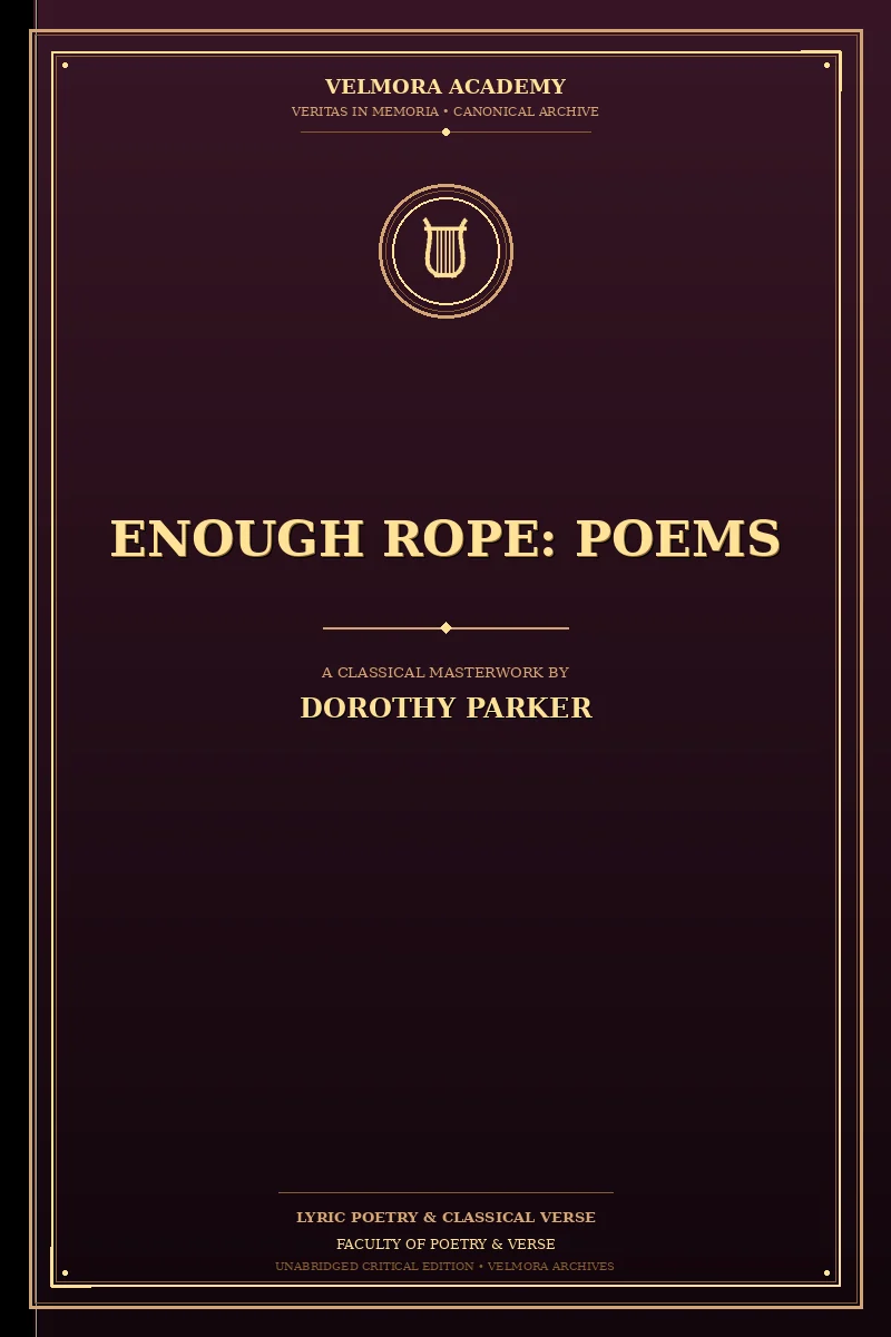 Enough rope: poems