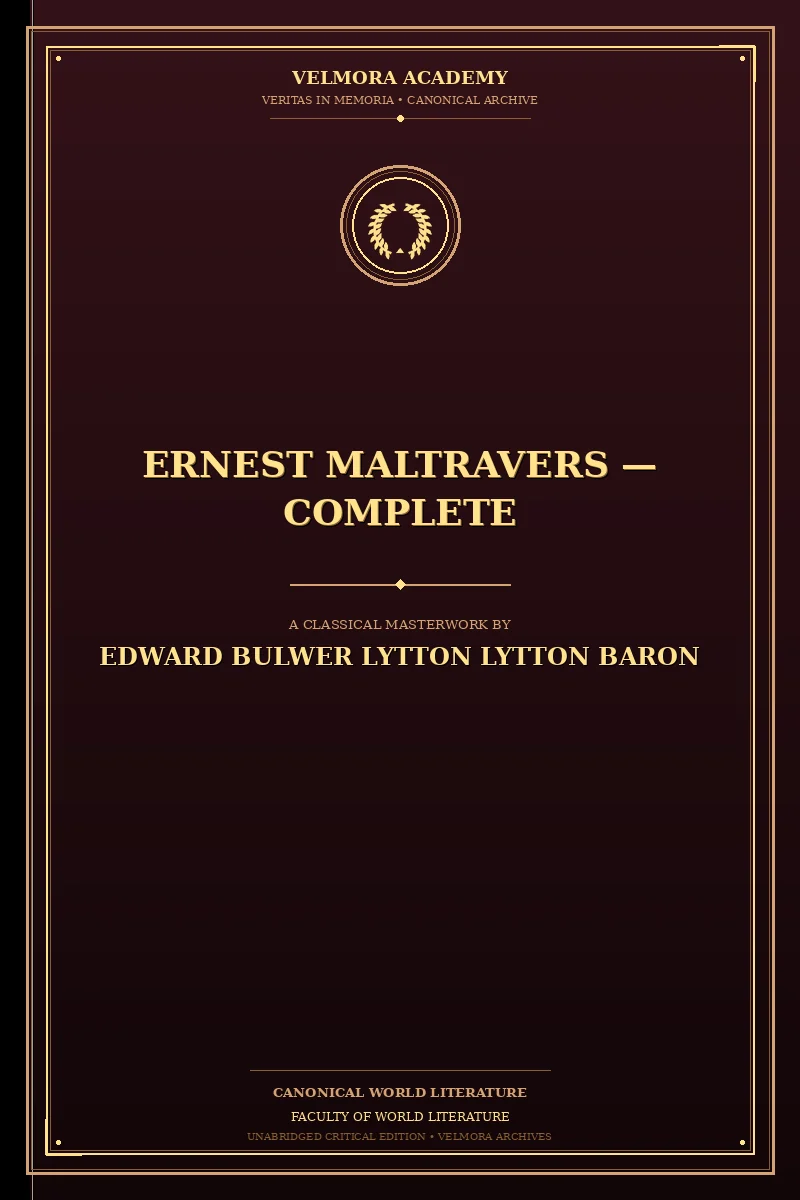 Cover of Ernest Maltravers — Complete