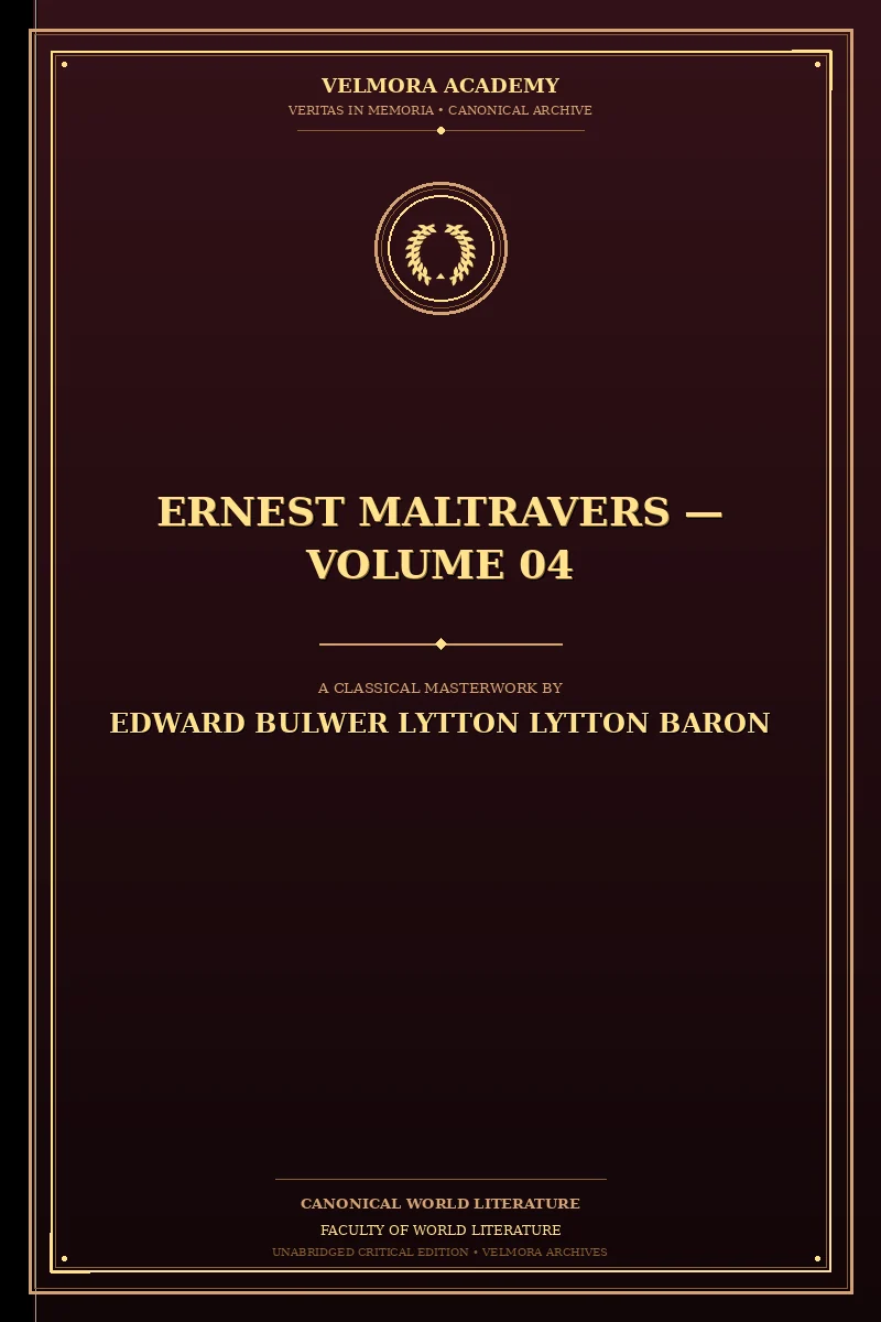 Cover of Ernest Maltravers — Volume 04