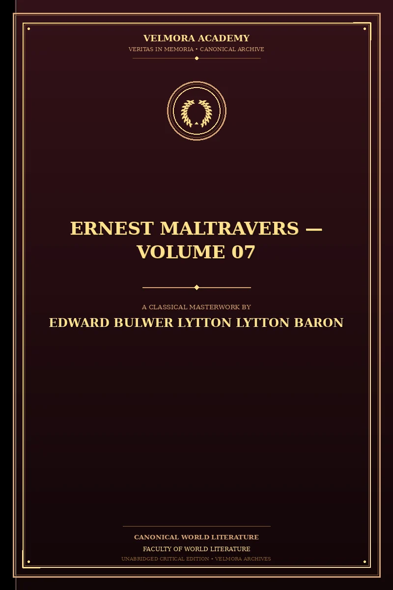 Cover of Ernest Maltravers — Volume 07
