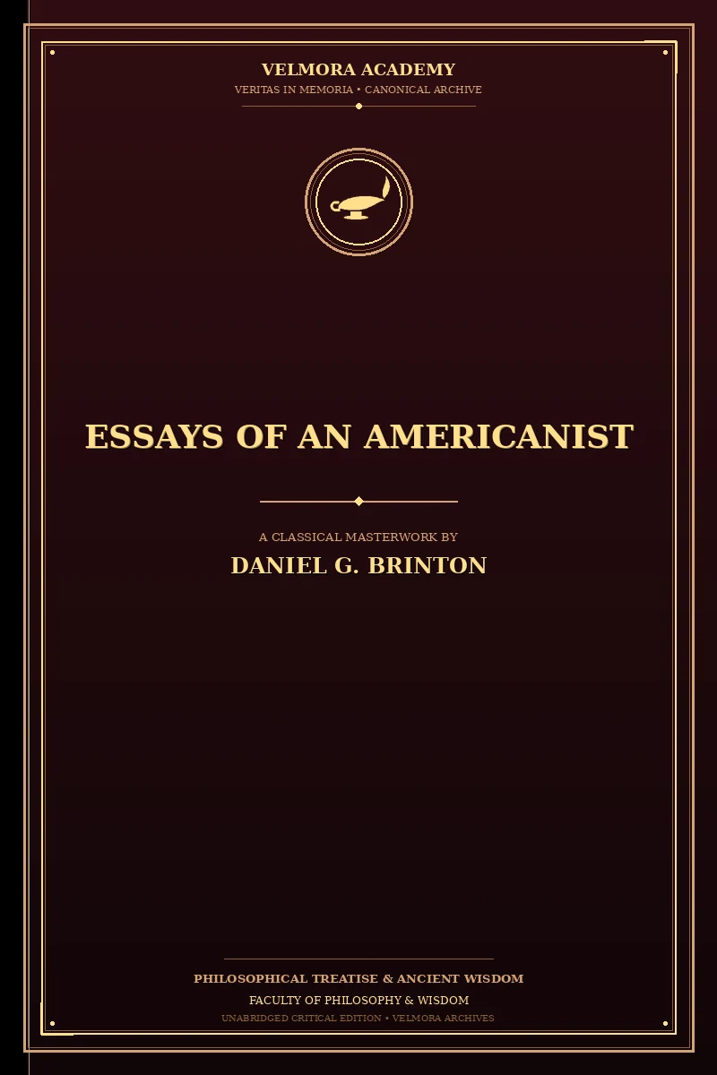 Essays of an Americanist