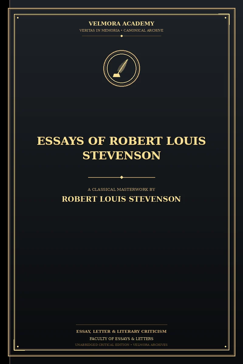 Essays of Robert Louis Stevenson