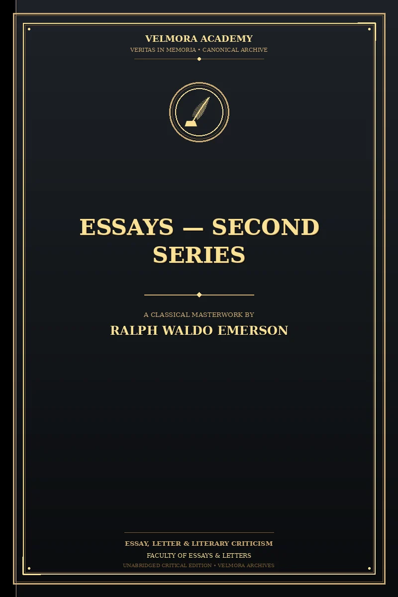 Essays — Second Series