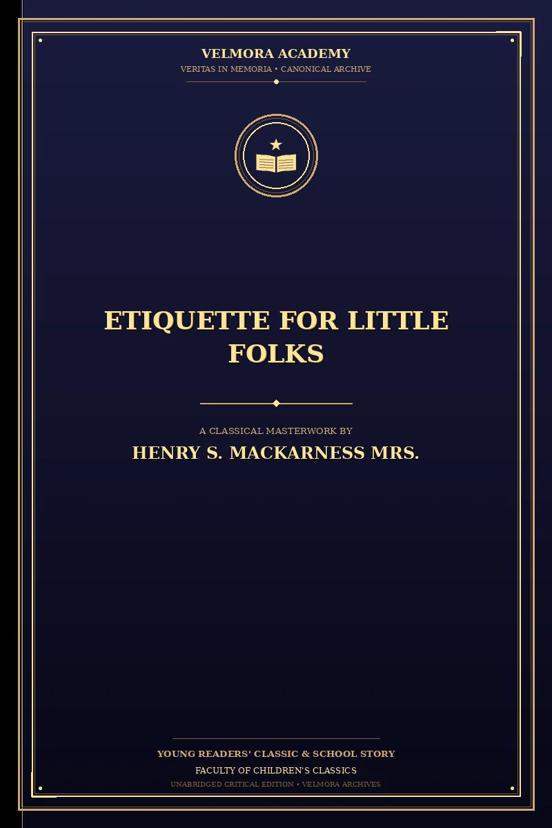 Cover of Etiquette for Little Folks