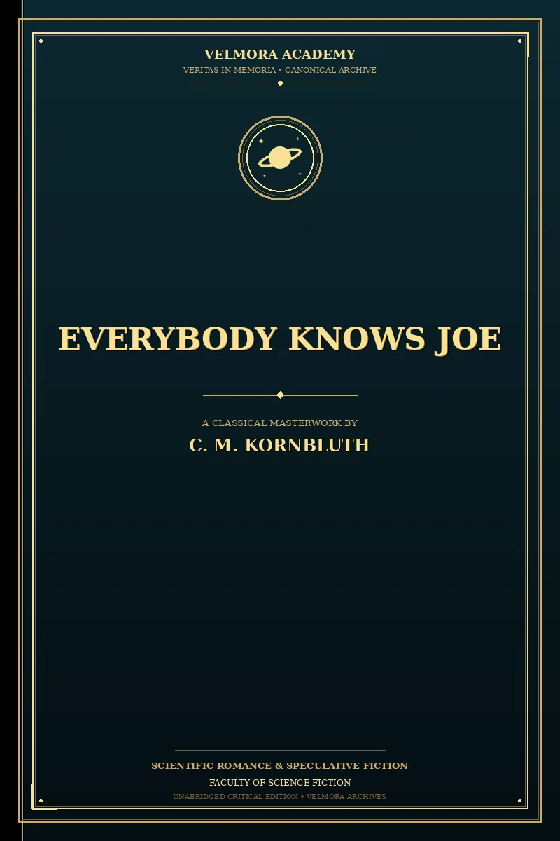 Cover of Everybody knows Joe