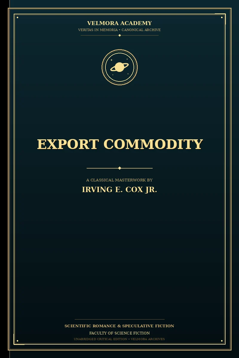 Cover of Export Commodity