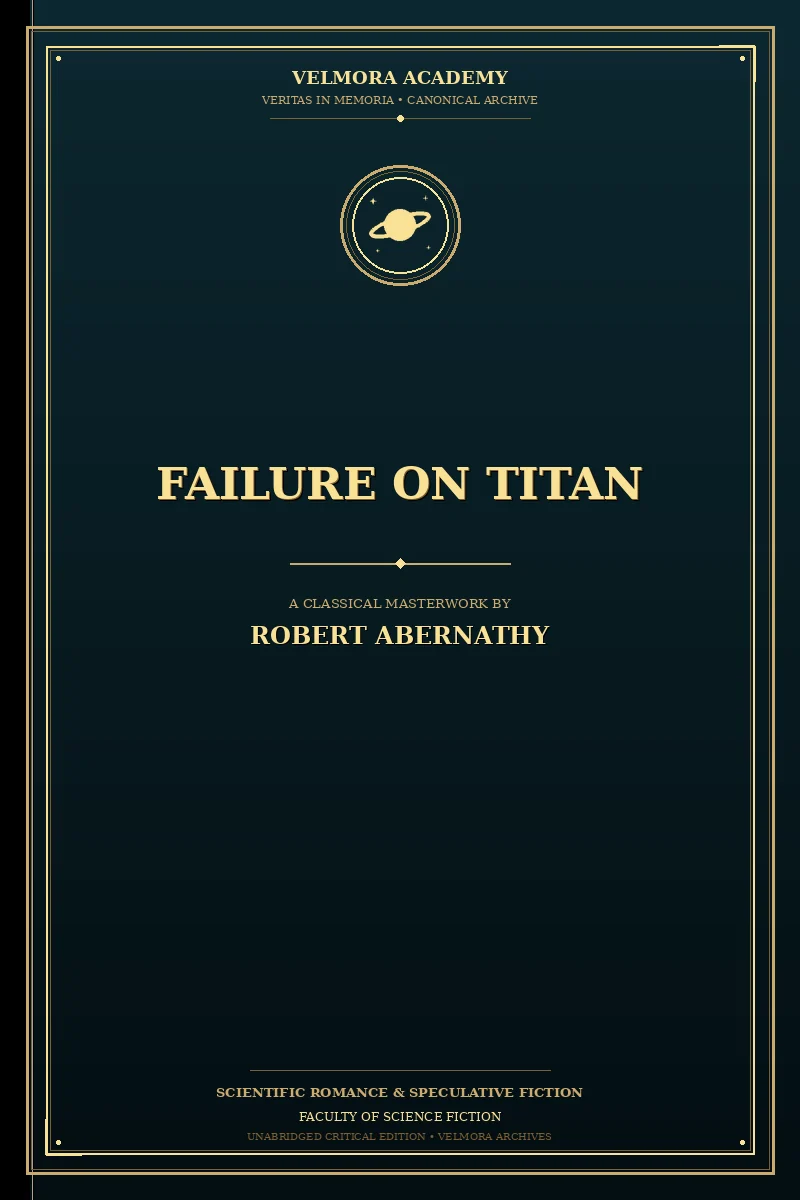 Cover of Failure on Titan