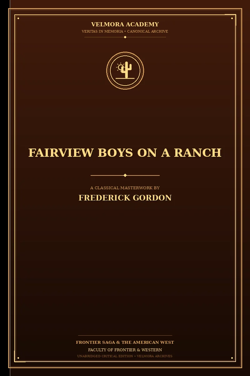 Cover of Fairview boys on a ranch