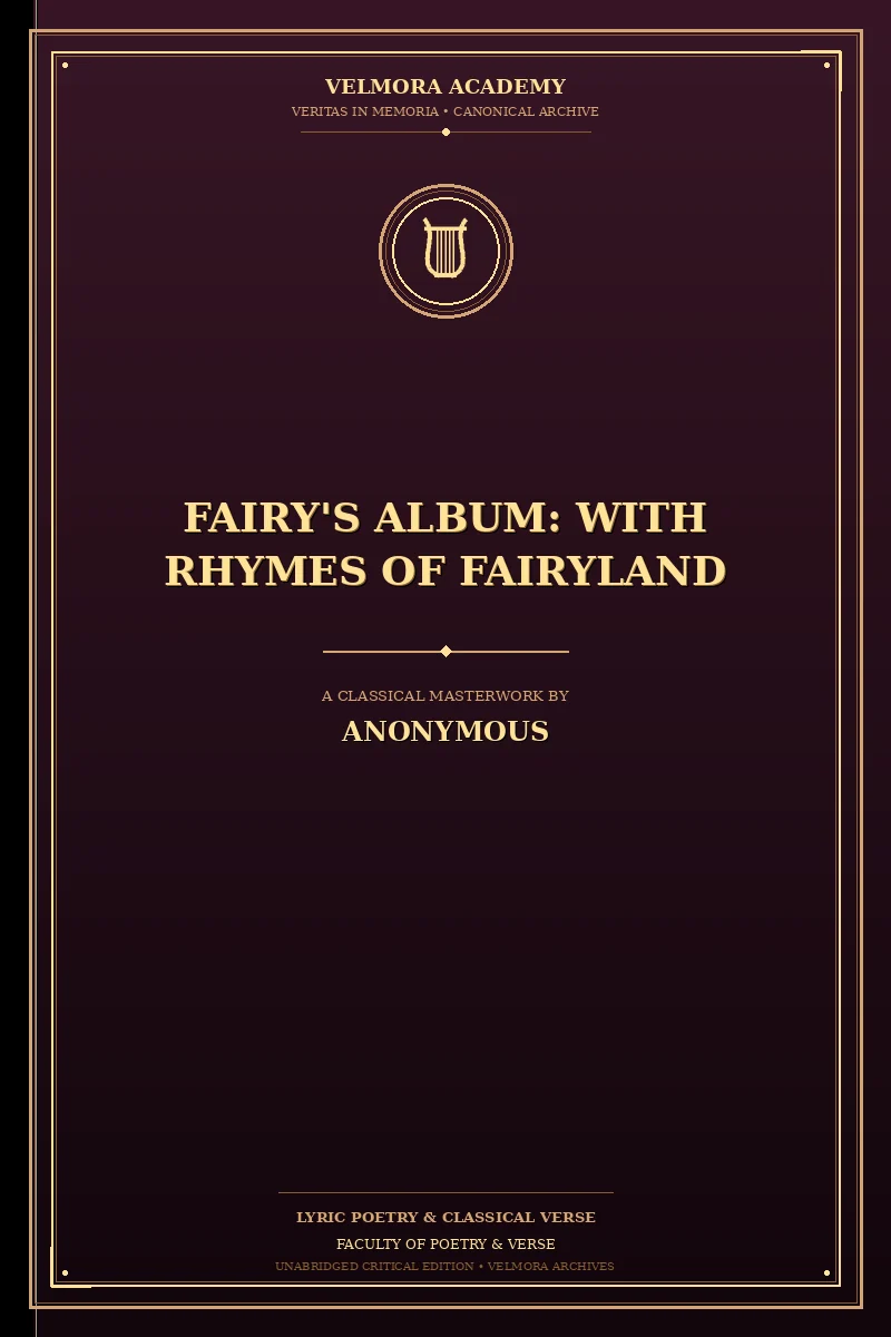 Cover of Fairy's Album: With Rhymes of Fairyland