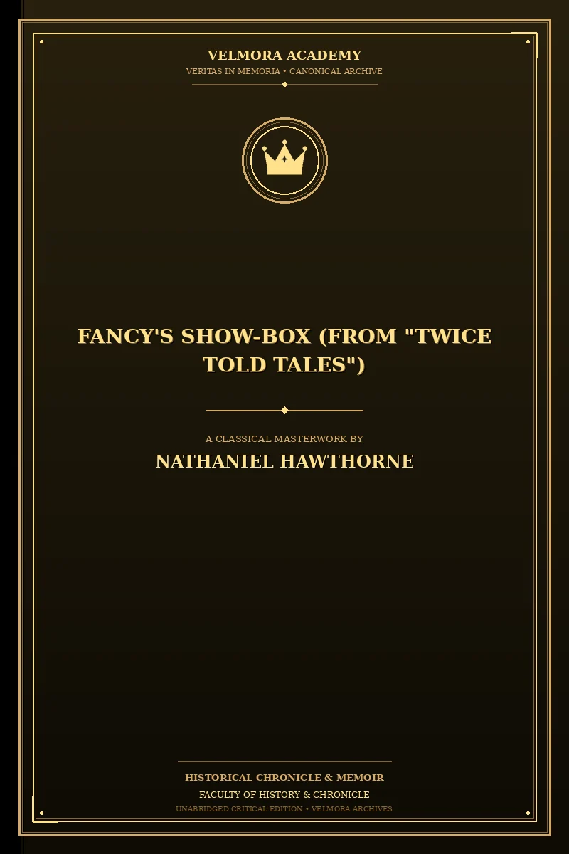 Cover of Fancy's Show-Box (From "Twice Told Tales")