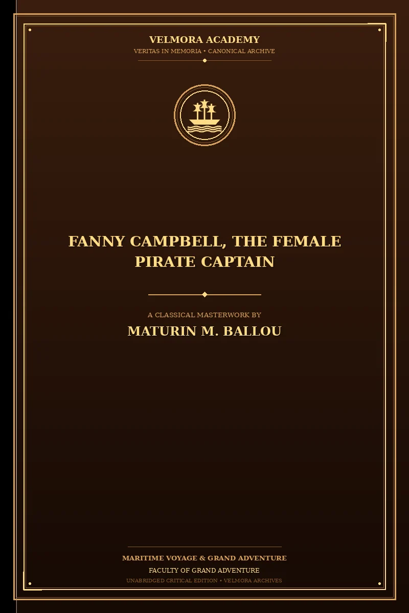 Fanny Campbell, The Female Pirate Captain