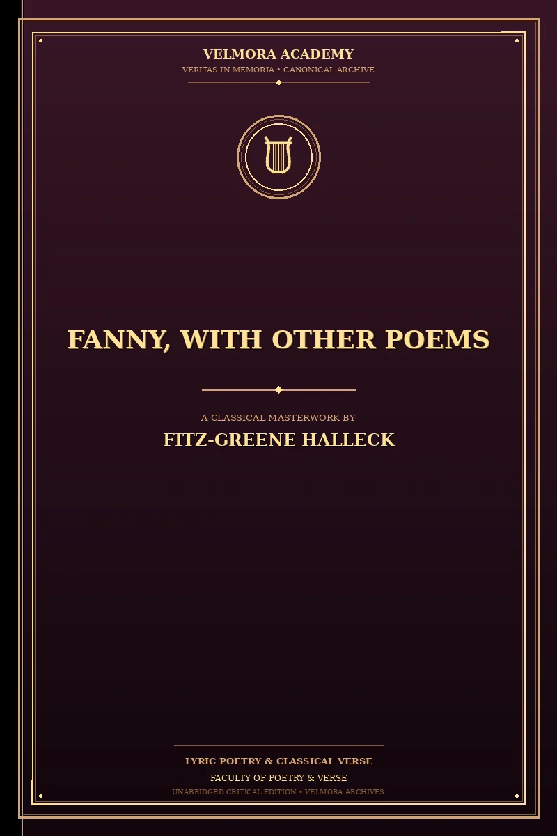Cover of Fanny, with Other Poems