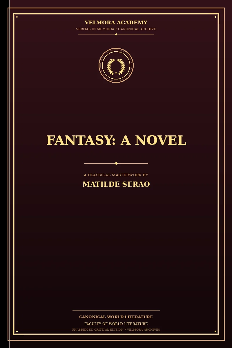 Cover of Fantasy: A Novel