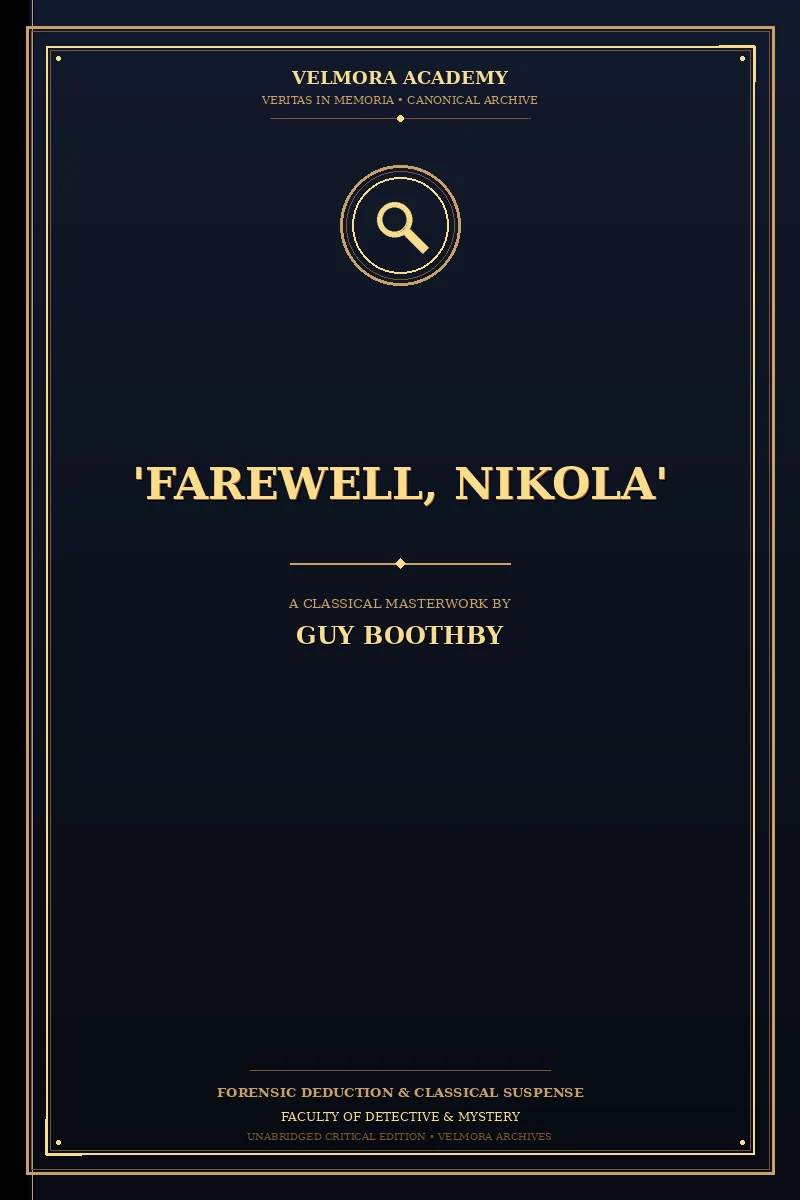 'Farewell, Nikola'