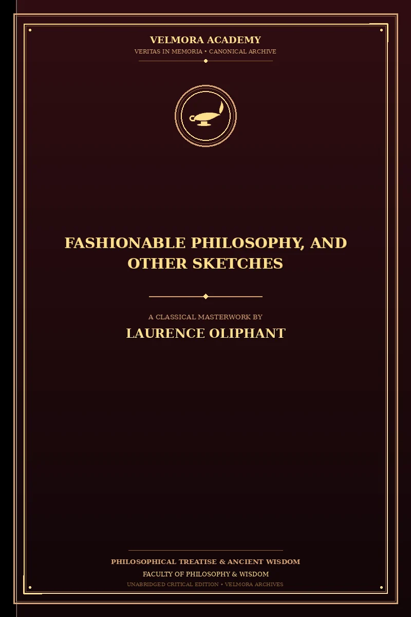 Fashionable Philosophy, and Other Sketches