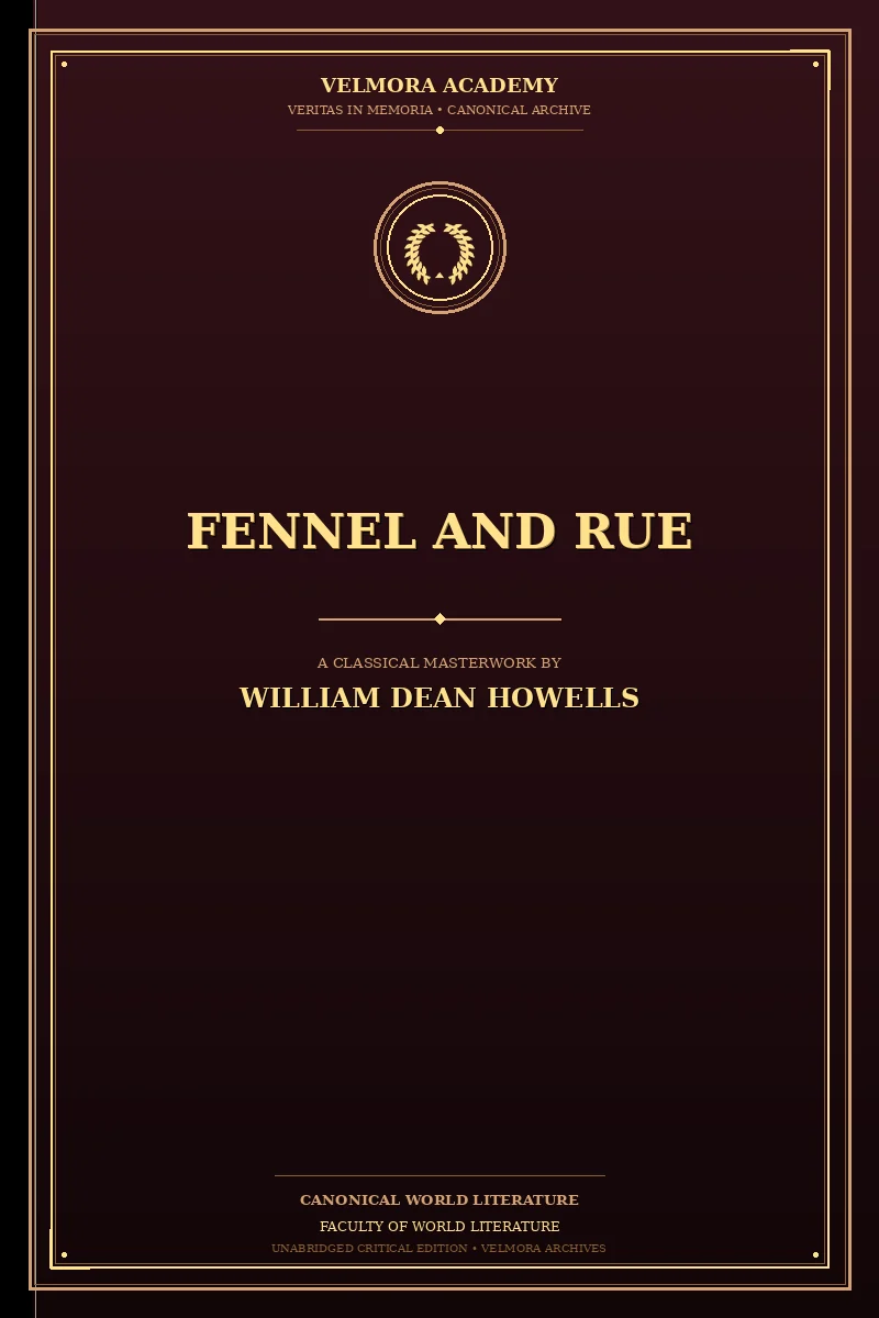 Cover of Fennel and Rue