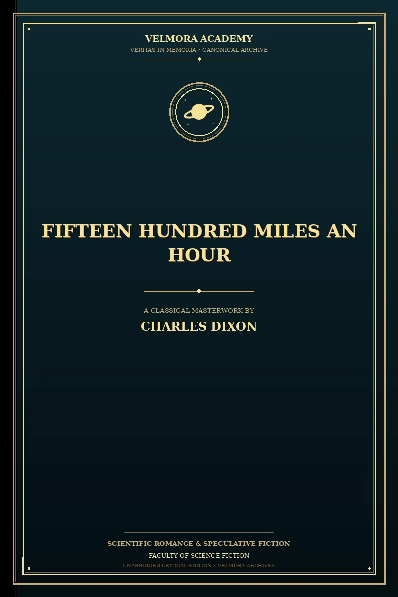 Cover of Fifteen Hundred Miles an Hour