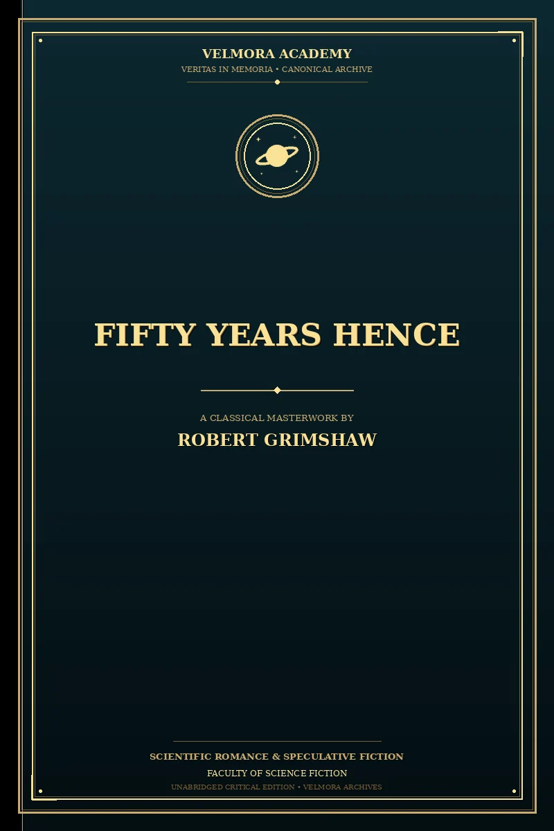 Cover of Fifty years hence
