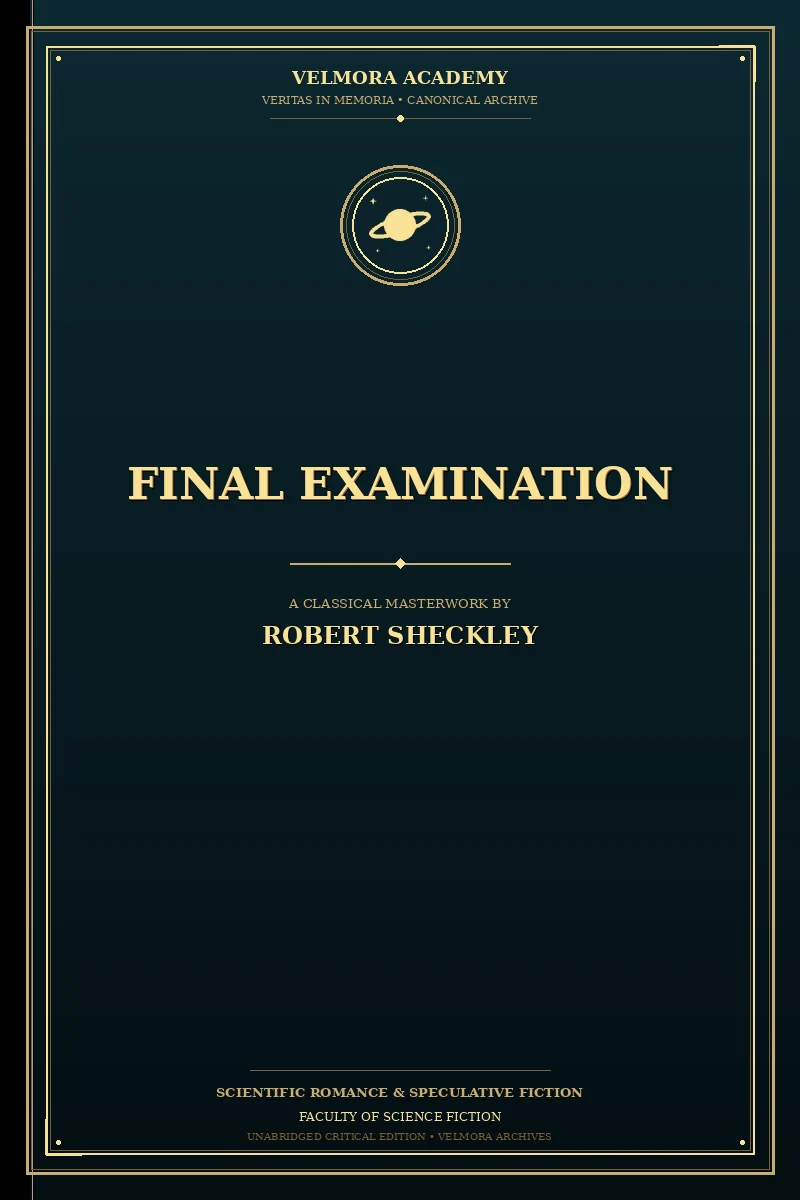 Cover of Final Examination