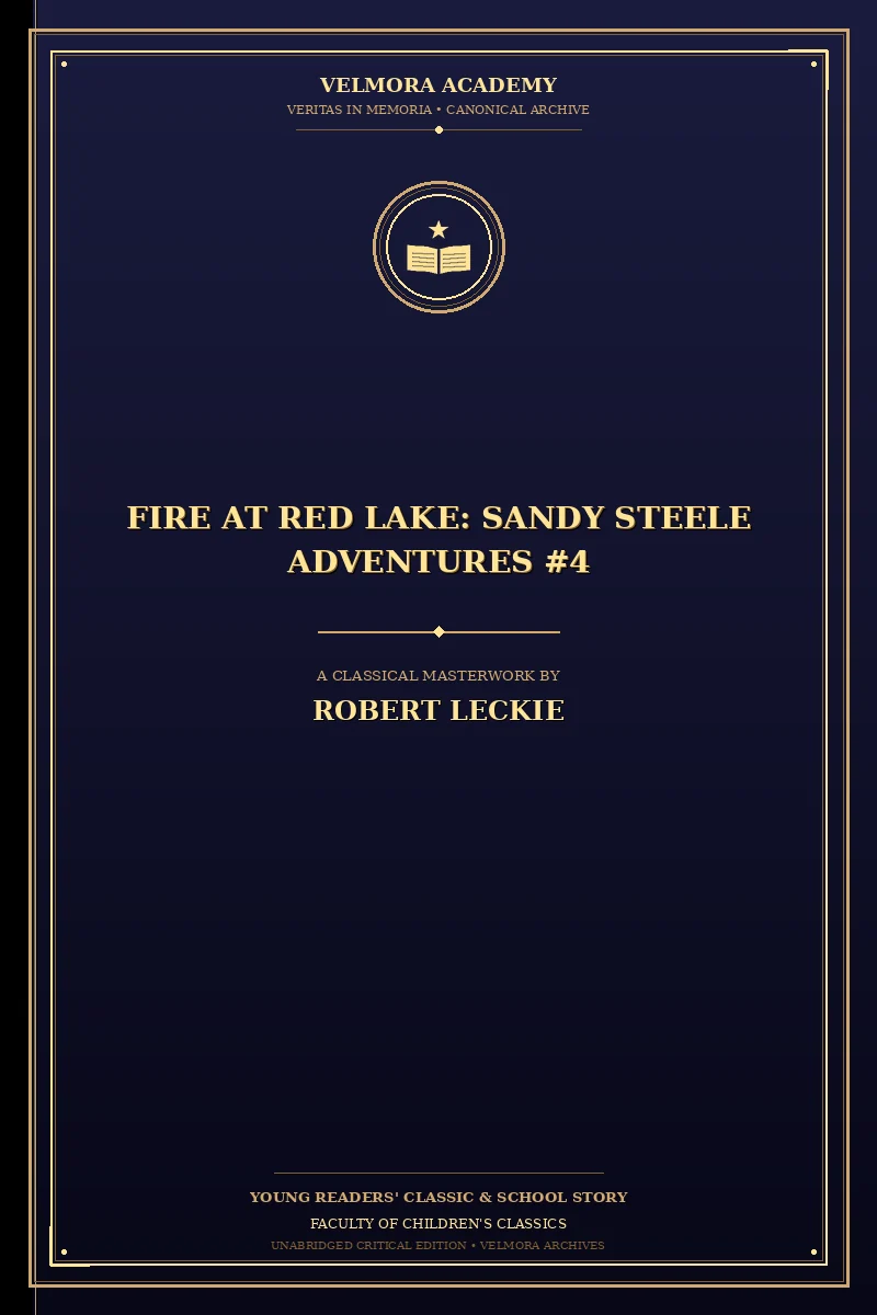 Cover of Fire at Red Lake: Sandy Steele Adventures #4