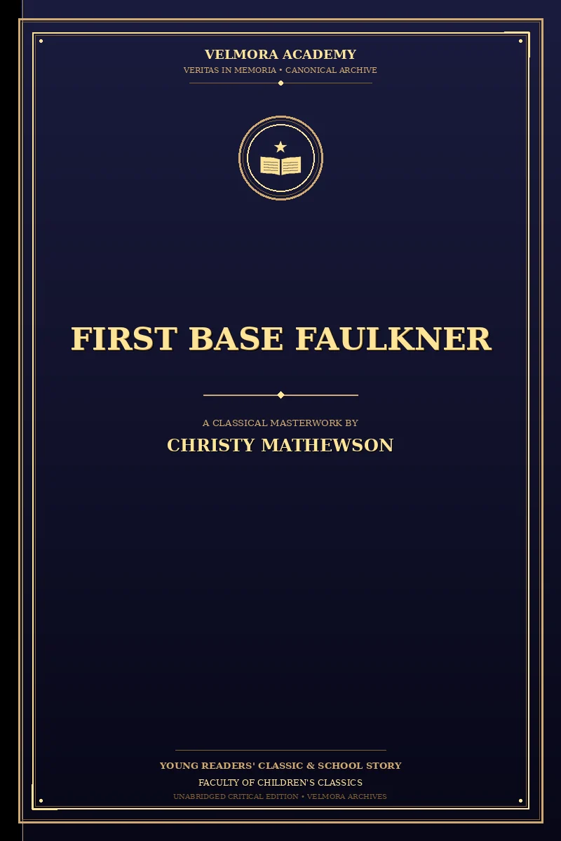 Cover of First Base Faulkner