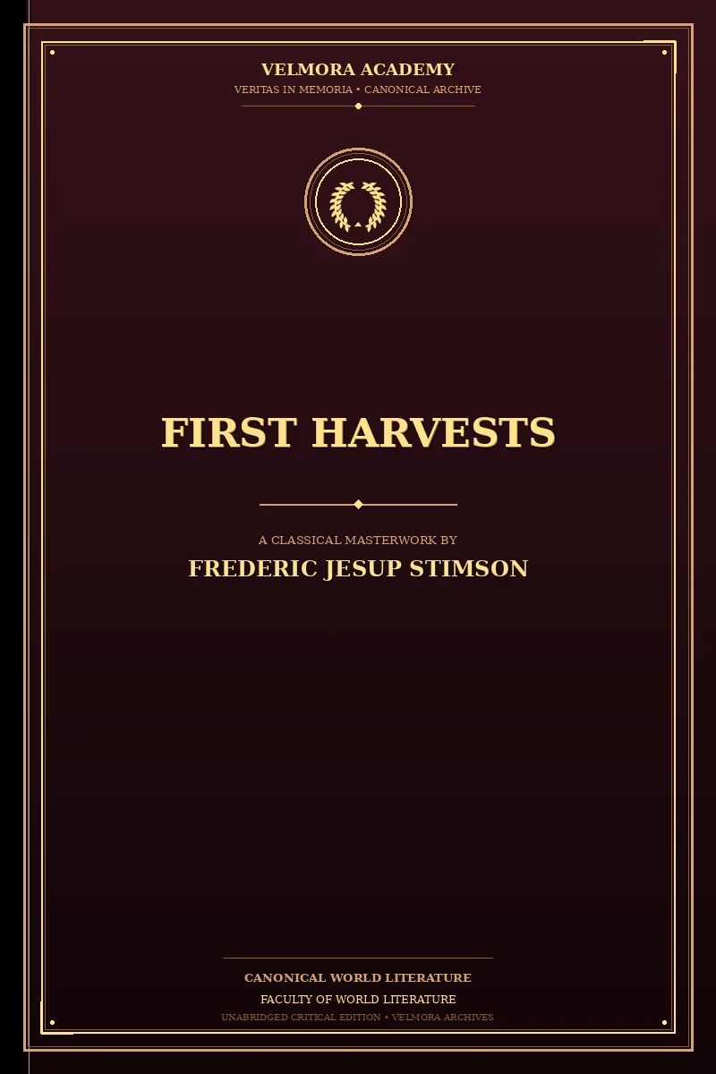 Cover of First harvests