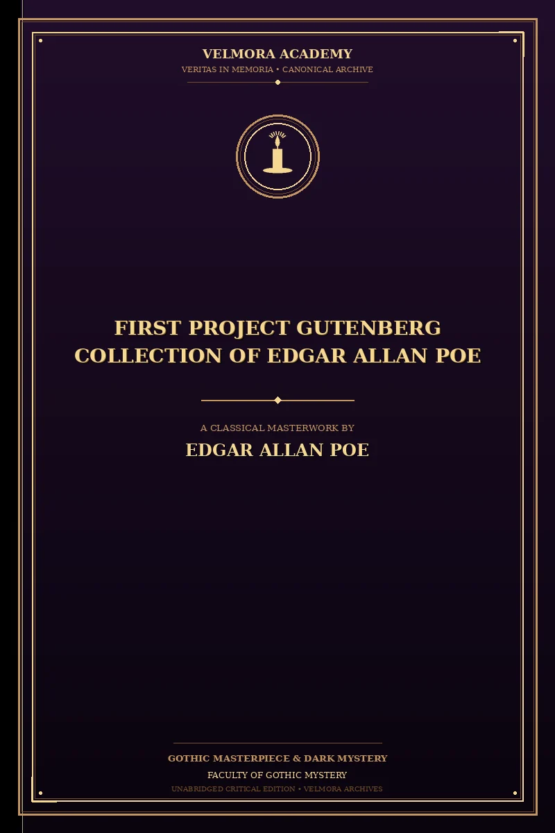 Cover of First Project Gutenberg Collection of Edgar Allan Poe