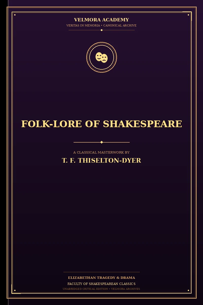 Cover of Folk-Lore of Shakespeare