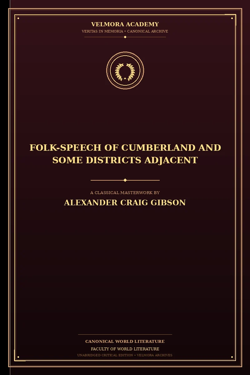 Cover of Folk-Speech of Cumberland and Some Districts Adjacent