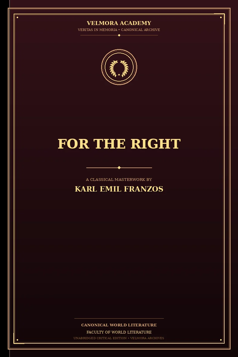 Cover of For the Right