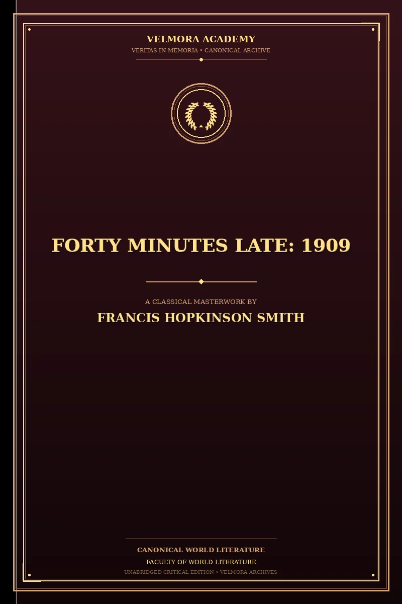 Cover of Forty Minutes Late: 1909