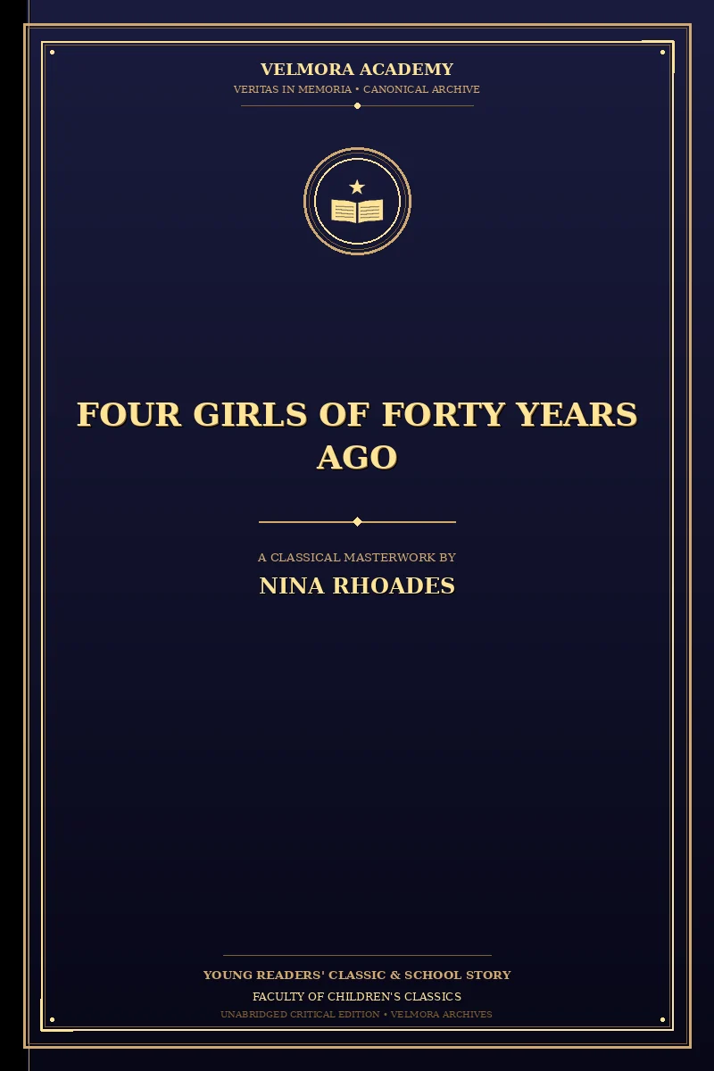 Cover of Four girls of forty years ago