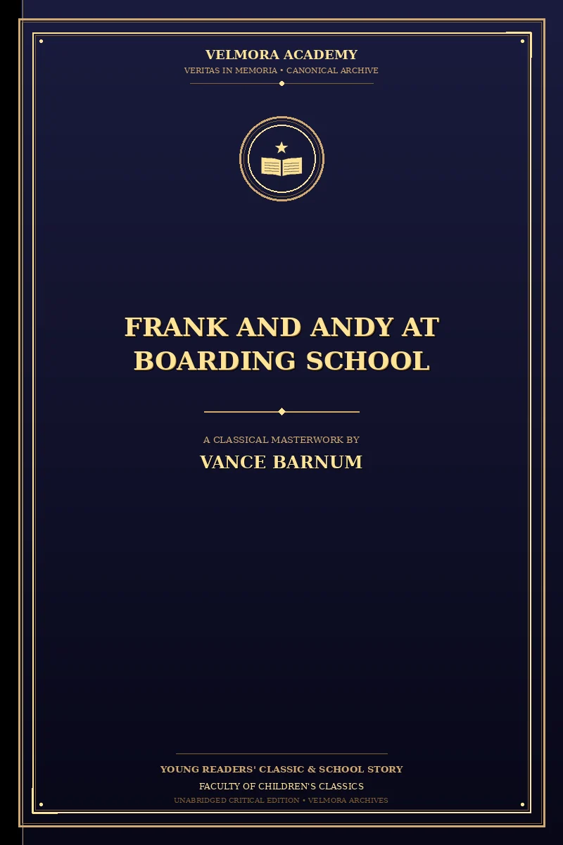 Frank and Andy at boarding school