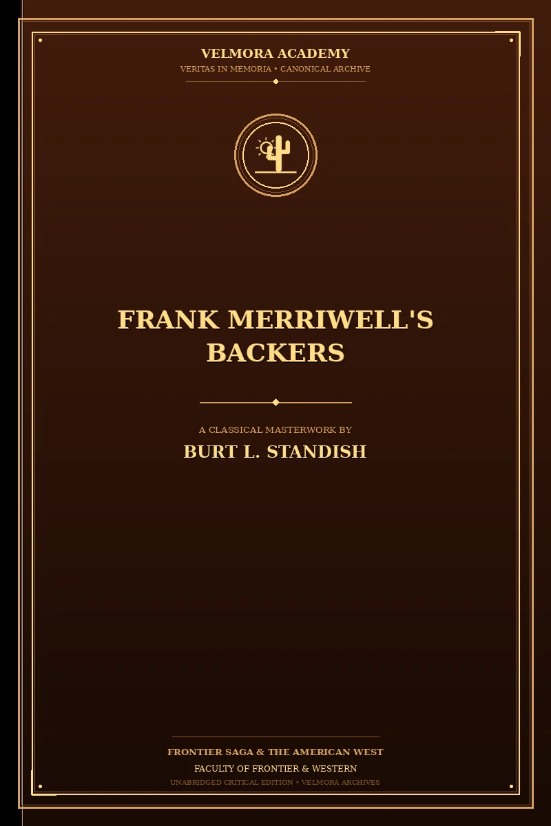 Cover of Frank Merriwell's Backers
