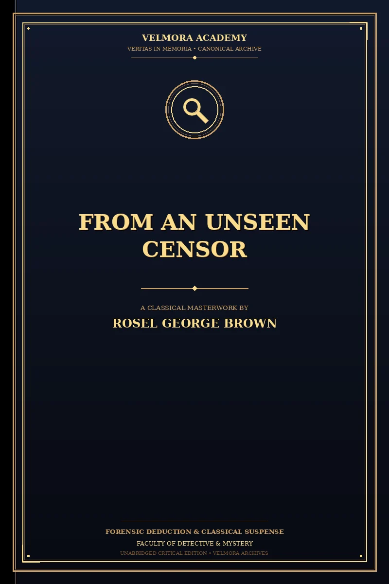 From an Unseen Censor