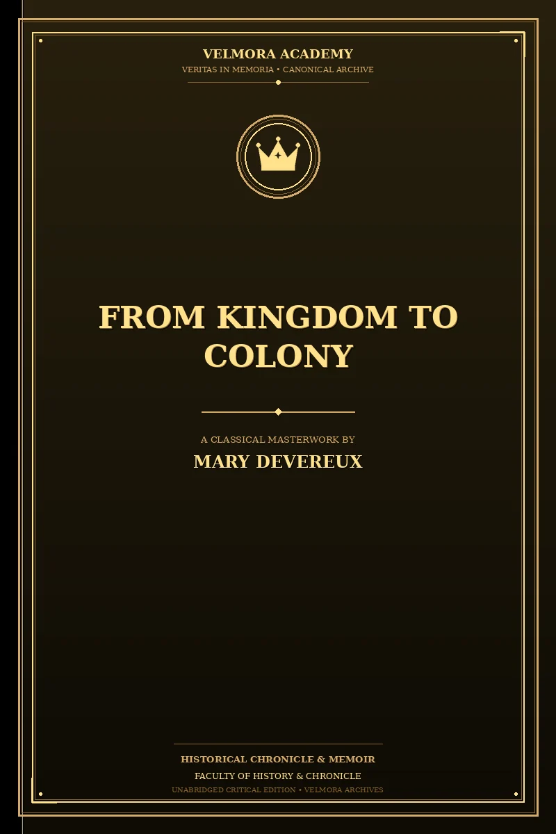 Cover of From Kingdom to Colony