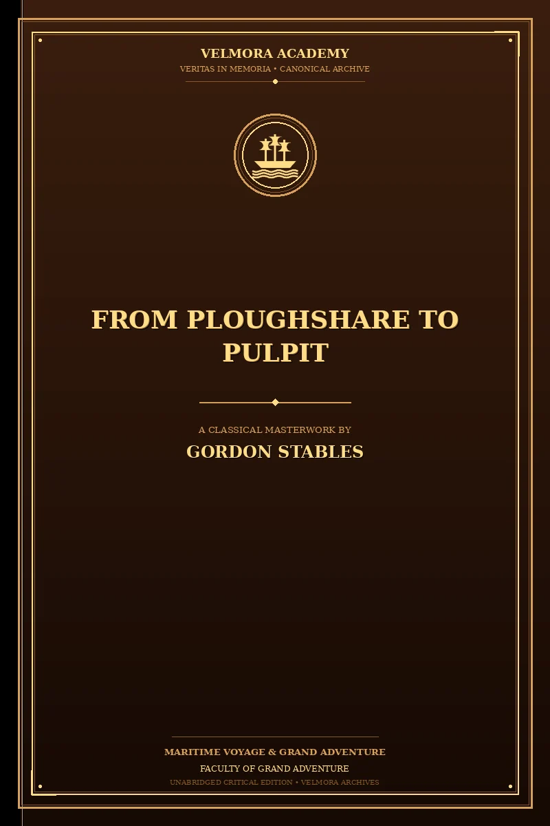 Cover of From ploughshare to pulpit