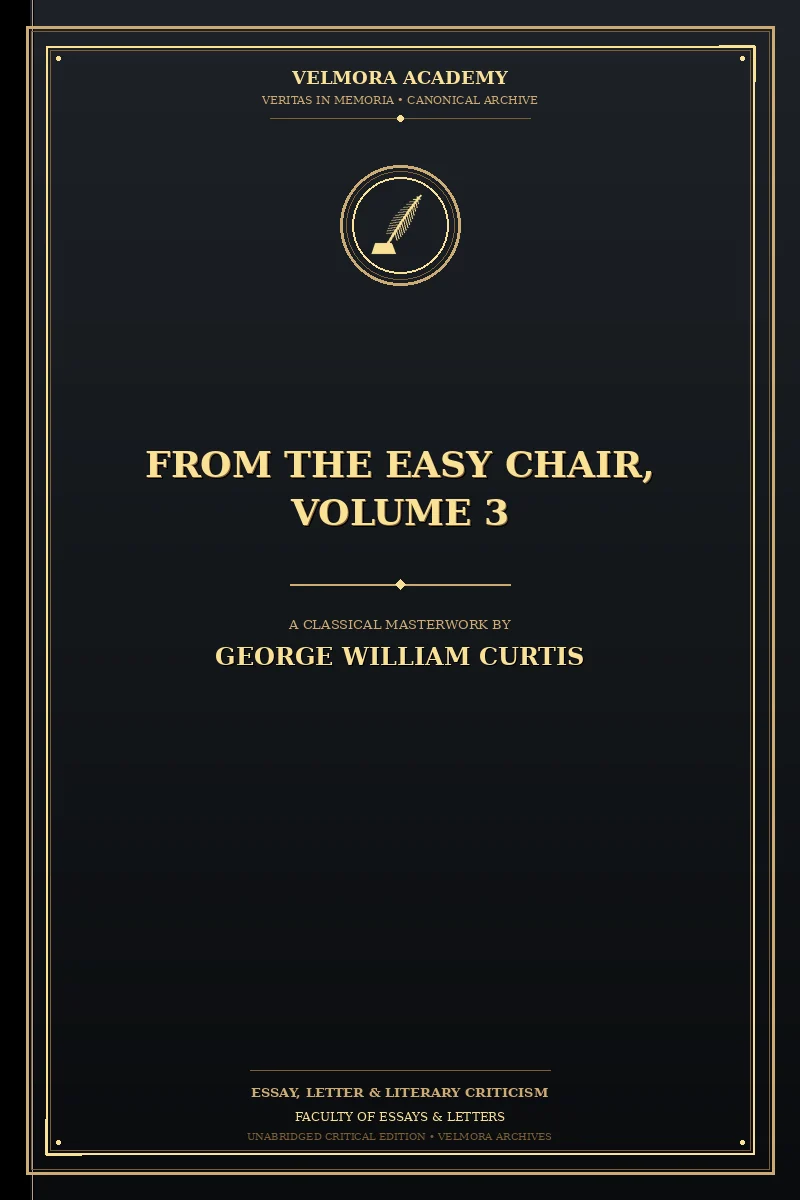 From the Easy Chair, Volume 3