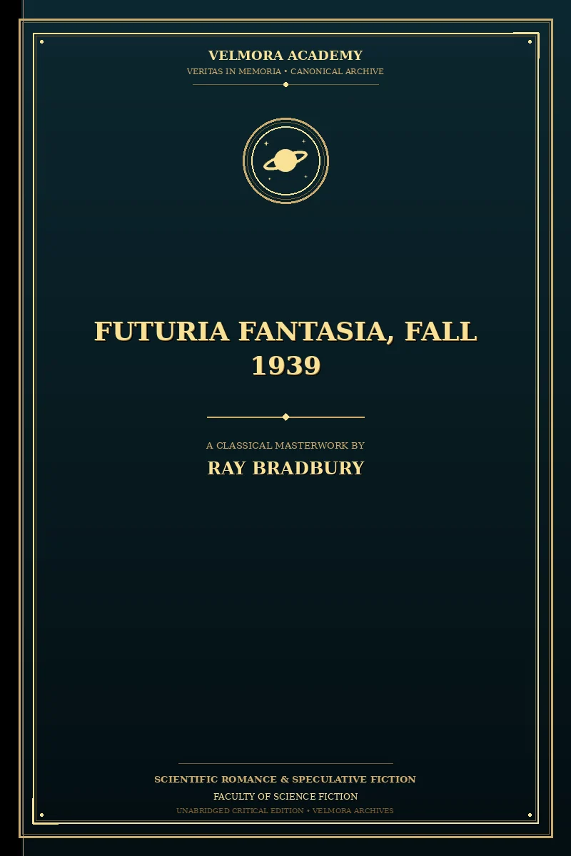 Cover of Futuria Fantasia, Fall 1939