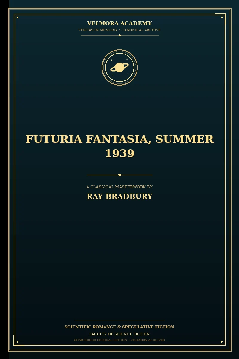 Cover of Futuria Fantasia, Summer 1939