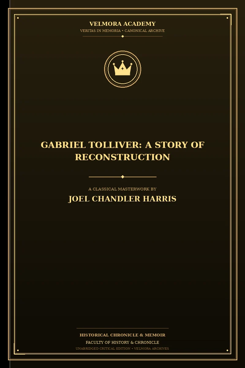 Gabriel Tolliver: A Story of Reconstruction