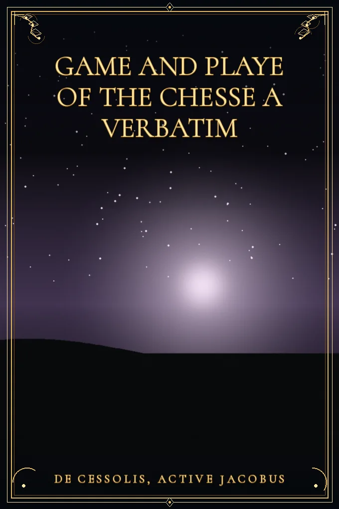 Cover of Game and Playe of the Chesse A Verbatim
