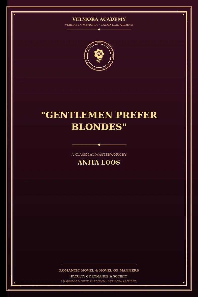 Cover of "Gentlemen prefer blondes"