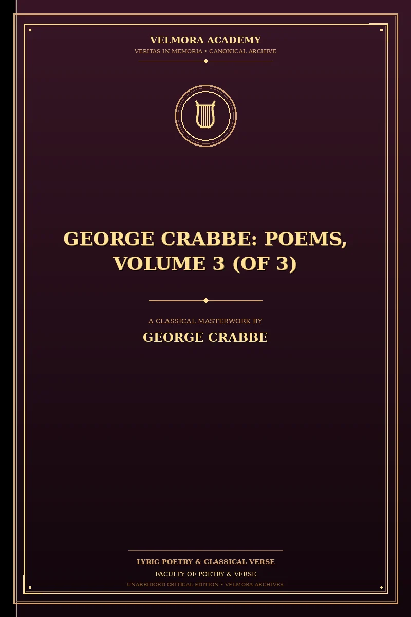 George Crabbe: Poems, Volume 3 (of 3)
