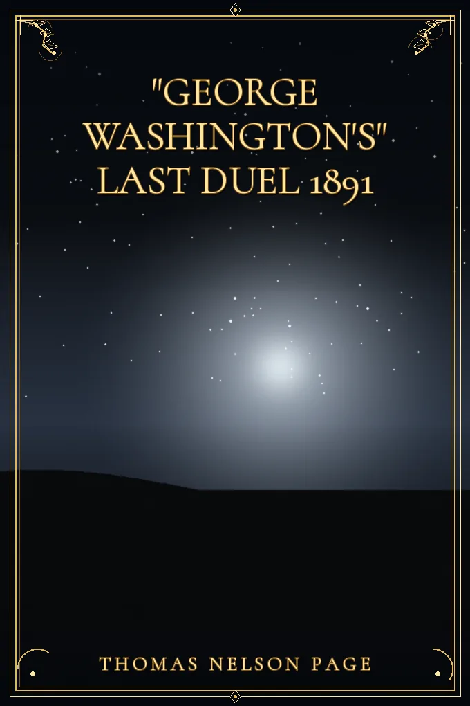 Cover of "George Washington's" Last Duel 1891