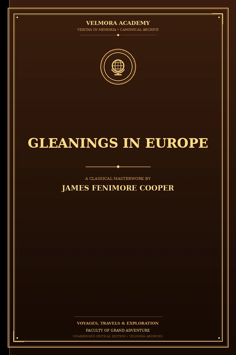 Cover of Gleanings in Europe